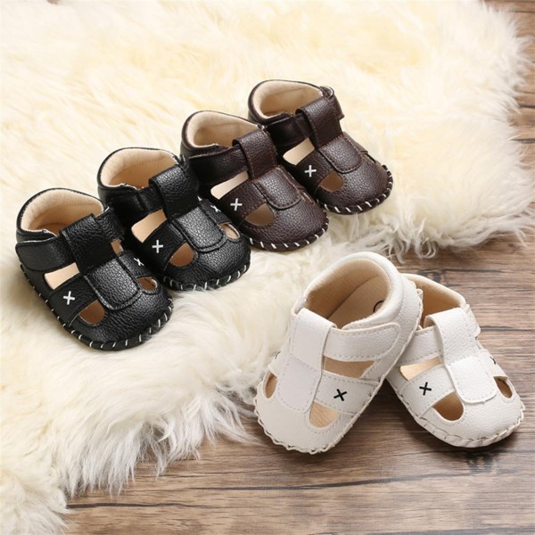 Summer style 0-1 year old toddler shoes boys and girls baby non-slip baby walking sandals brown 12.5cm