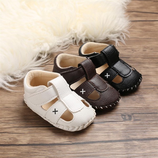 Summer style 0-1 year old toddler shoes boys and girls baby non-slip baby walking sandals brown 12.5cm