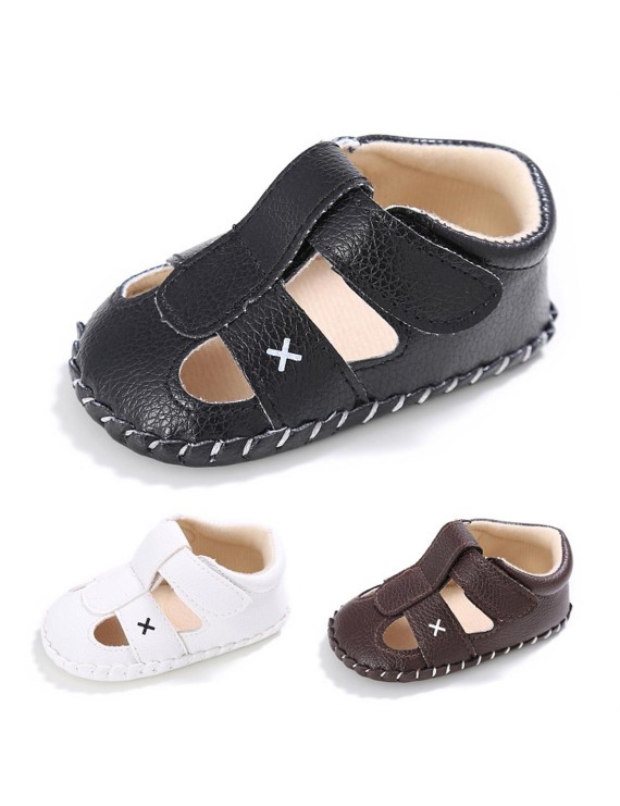 Summer style 0-1 year old toddler shoes boys and girls baby non-slip baby walking sandals brown 12.5cm