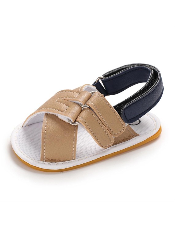 Oxford non-slip bottom breathable baby walking sandals for boys and girls 0-1 years old gold 11CM / 100g