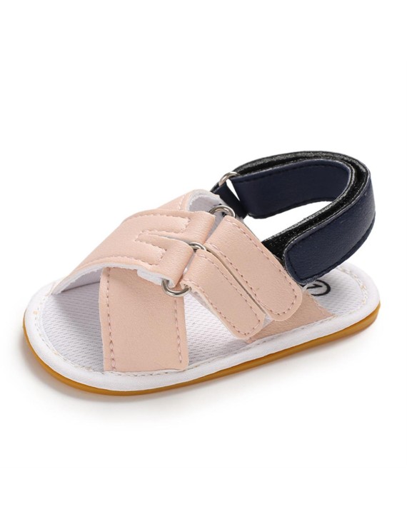 Oxford non-slip bottom breathable baby walking sandals for boys and girls 0-1 years old gold 11CM / 100g