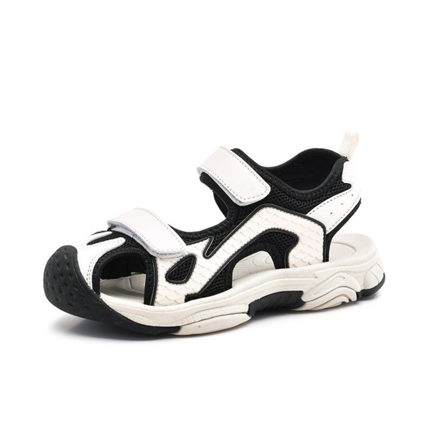 Boy's baotou soft soles sandals 6606 white 30