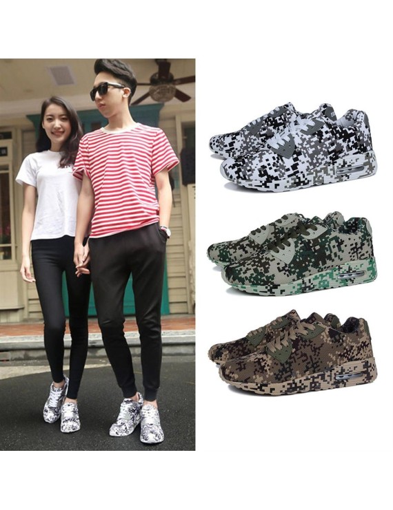 Fashion Camouflage Lovers Shoes Unisex Casual Shoes Breathable Sports Shoes