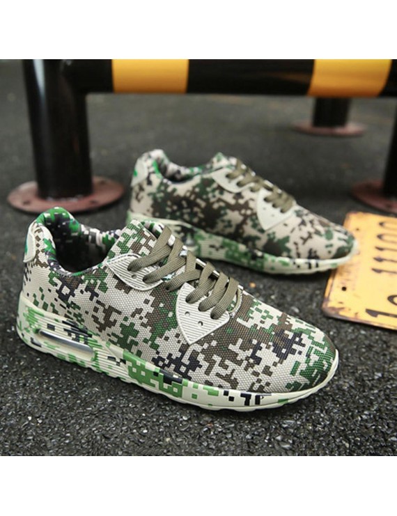 Fashion Camouflage Lovers Shoes Unisex Casual Shoes Breathable Sports Shoes