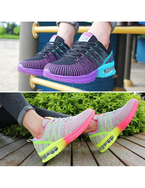 Sport Running Shoes Woman Breathable Comfortable Lace Up Outdoor Sneakers