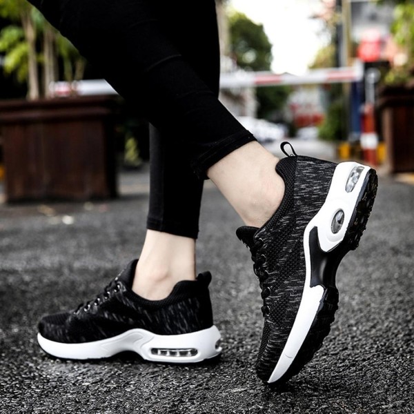 Casual Women Men Couples Outdoor Sport Knitted Air Cushion Sneaker Shoes