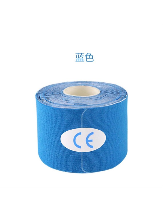 Cross-boundary best-selling type I muscle sports bandage professional running fitness knee and ankle strain tape blue (5cm*5m)