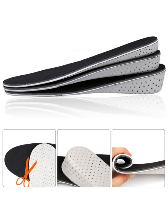 Memory Foam Height Increase Insole EVA Heel Lift Insert Taller Insole Shoe Pad