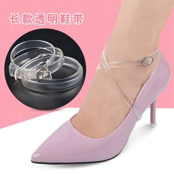 Long transparent shoelace invisible round ankle shoelace tie shoelace do not fall with tie shoelace prevent shoes with transparent