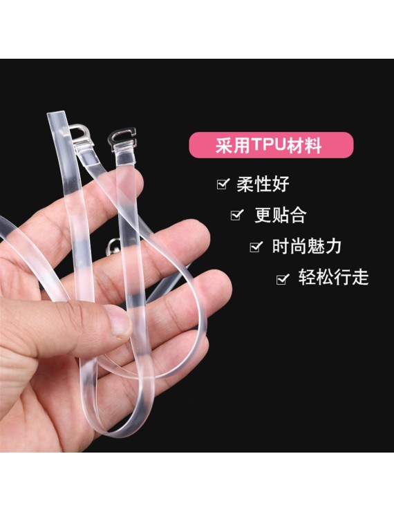 Long transparent shoelace invisible round ankle shoelace tie shoelace do not fall with tie shoelace prevent shoes with transparent