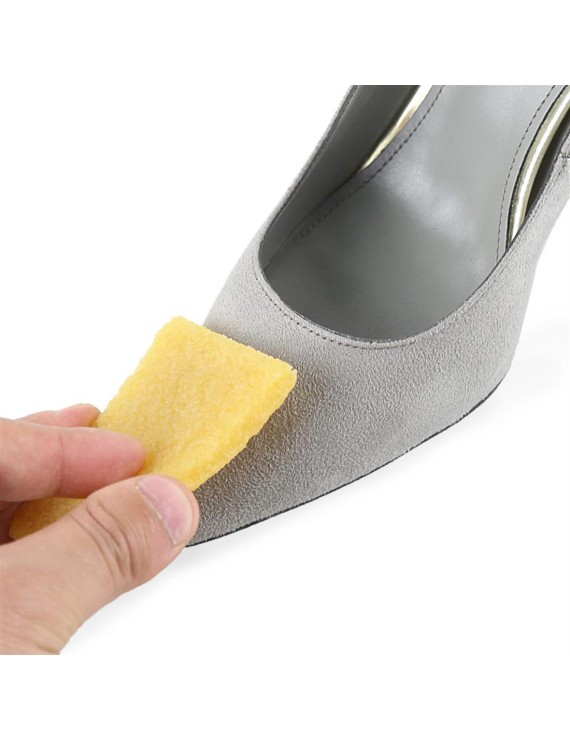 Suede decontamination rubber eraser raw film cleaning shoes snow boots suede fur abrasive skin rubber eraser for men and women yellow (5*7*1)