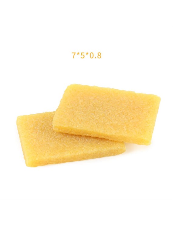 Suede decontamination rubber eraser raw film cleaning shoes snow boots suede fur abrasive skin rubber eraser for men and women yellow (5*7*1)