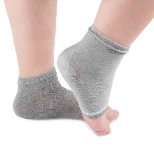 Cross-border SPA silicone gel foot heel socks foot protection foot moisturizer socks for men and women moisturizing foot cover blue and white