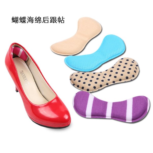 Butterfly sponge after heel stick insoles invisible after heel stick thickened anti - grinding feet high heels anti - grinding feet do not follow foot apricot white point