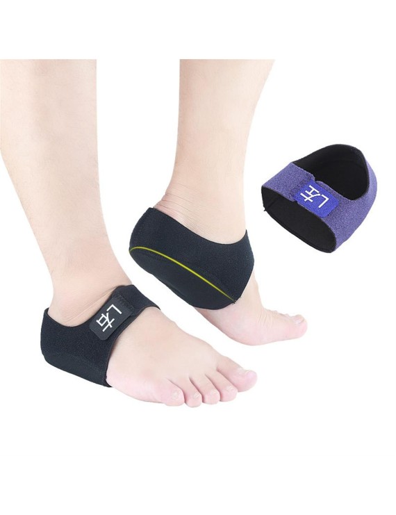 SEBS Velcro shock absorbent heel set for men and women sports leisure ultra soft comfortable gentle pressing heel pad purple band L