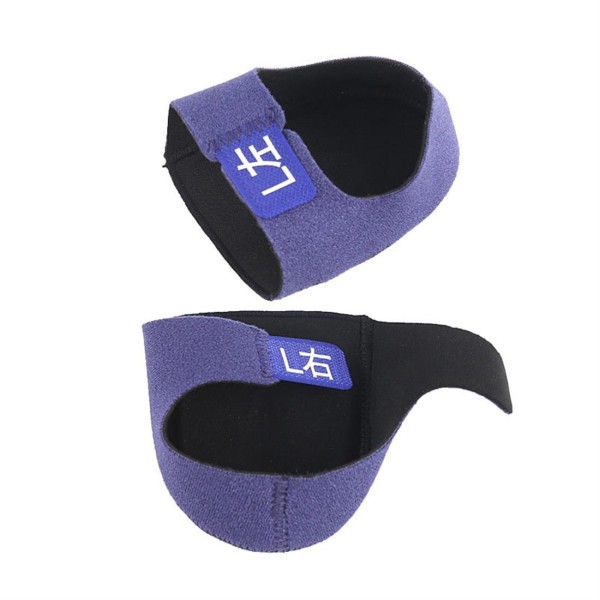 SEBS Velcro shock absorbent heel set for men and women sports leisure ultra soft comfortable gentle pressing heel pad purple band L