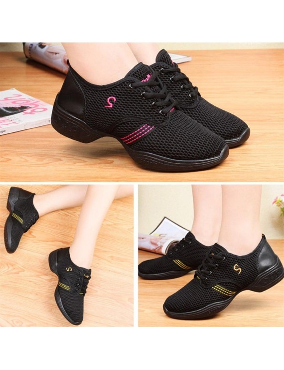 Female Dance Sneakers Soft Mesh Shoes Woman Jazz Ballroom Practicing Shoes