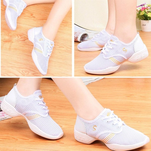 Female Dance Sneakers Soft Mesh Shoes Woman Jazz Ballroom Practicing Shoes