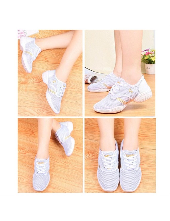 Female Dance Sneakers Soft Mesh Shoes Woman Jazz Ballroom Practicing Shoes