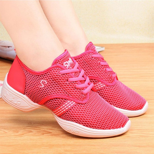 Female Dance Sneakers Soft Mesh Shoes Woman Jazz Ballroom Practicing Shoes