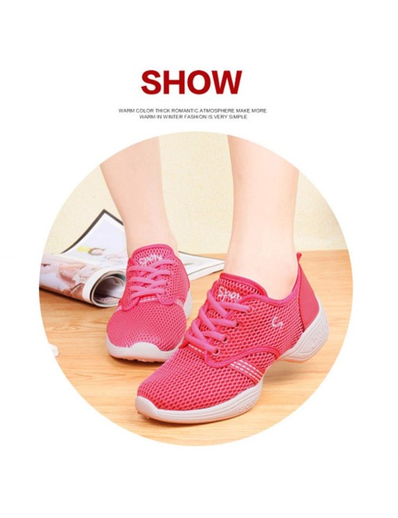 Female Dance Sneakers Soft Mesh Shoes Woman Jazz Ballroom Practicing Shoes