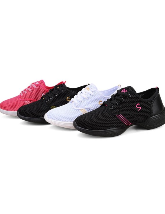 Female Dance Sneakers Soft Mesh Shoes Woman Jazz Ballroom Practicing Shoes