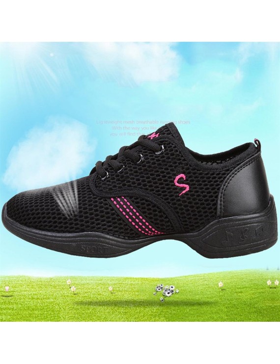 Female Dance Sneakers Soft Mesh Shoes Woman Jazz Ballroom Practicing Shoes