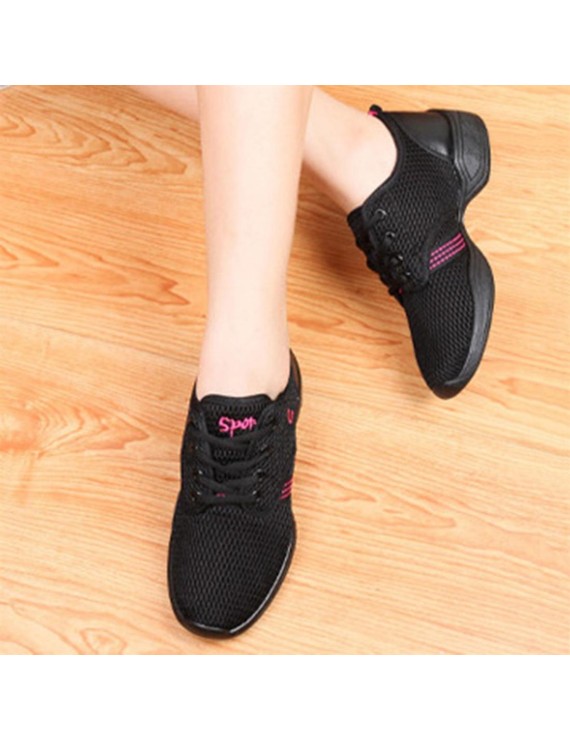 Female Dance Sneakers Soft Mesh Shoes Woman Jazz Ballroom Practicing Shoes