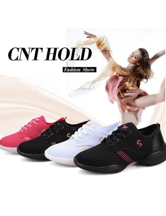 Female Dance Sneakers Soft Mesh Shoes Woman Jazz Ballroom Practicing Shoes