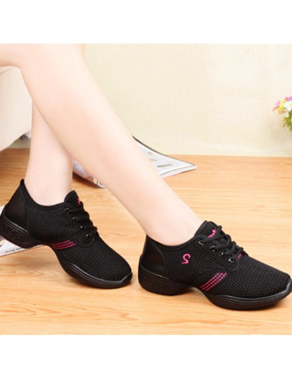 Female Dance Sneakers Soft Mesh Shoes Woman Jazz Ballroom Practicing Shoes