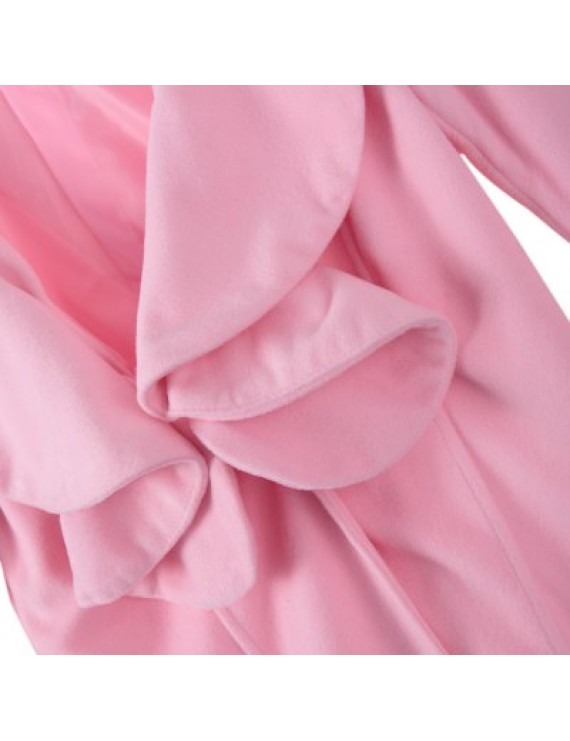 Long Sleeves Ruffles Lapel Beam Waist Long Sections Stylish Trench Coat