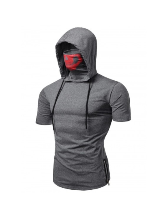 Hooded Short Sleeve T Shirt