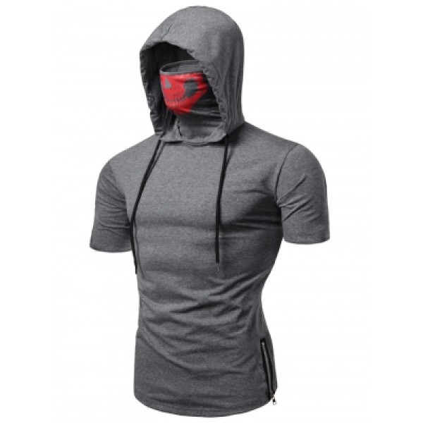 Hooded Short Sleeve T Shirt