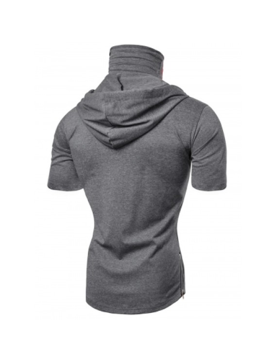 Hooded Short Sleeve T Shirt