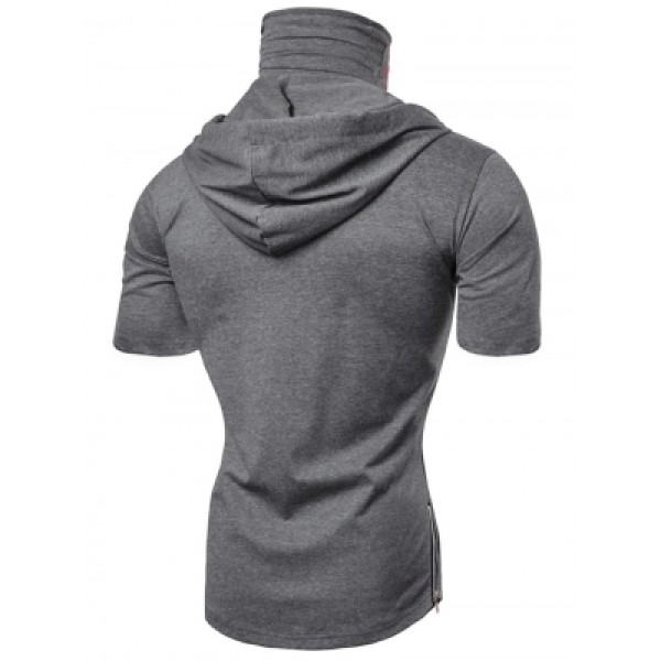 Hooded Short Sleeve T Shirt