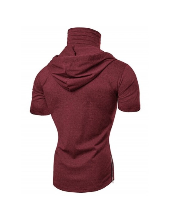 Hooded Short Sleeve T Shirt