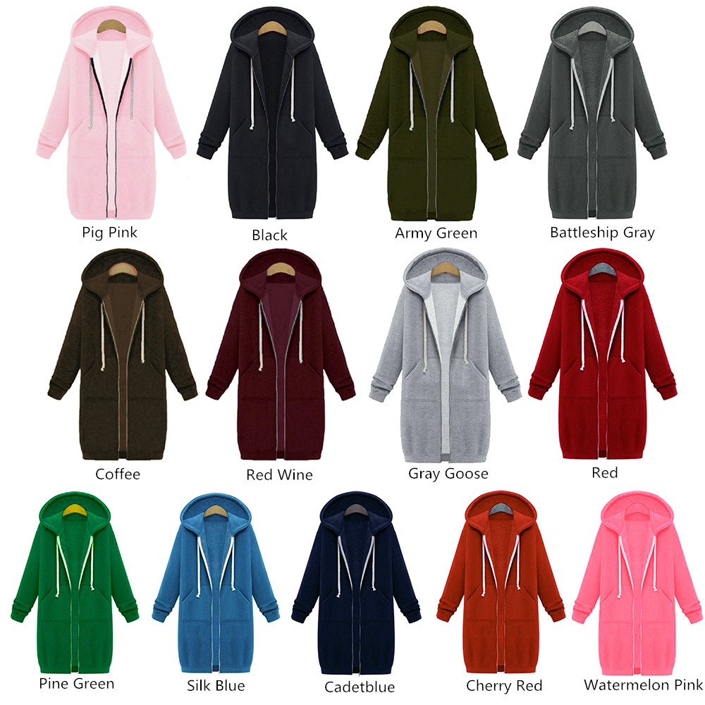 Women Plus Size Warm Hoodie Casual Loose Sweatshirt Coat Velvet Fashion Outwear